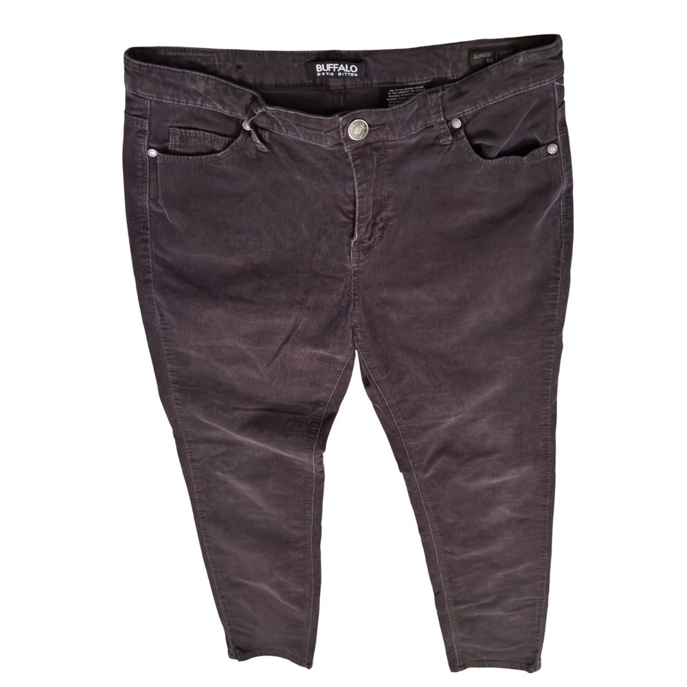 Vintage Y2K Buffalo Bitton Supreme Midrise Stretch Corduroy Pants 8 29 Brown